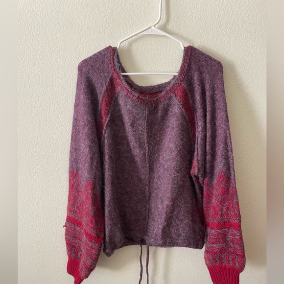 Free people Purple and Red Knit Sweater - Picture 2 of 4